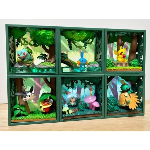  Hộp Mù Pokemon Frame Deep Woods Re-Ment Blind Box 20831 