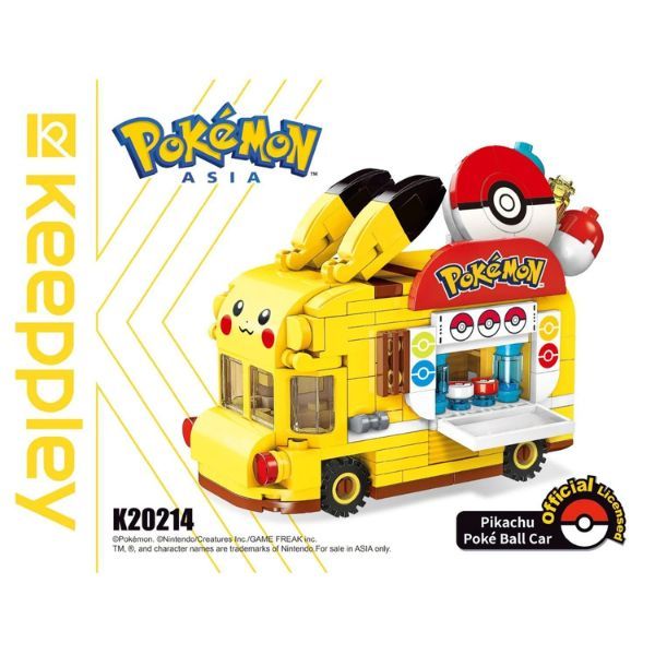  Mô hình Keeppley Pikachu Poke Ball Car K20214 