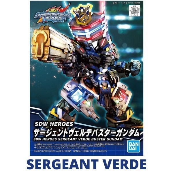 Mô hình lắp ráp Gundam Sergeant Verde - SDW Heroes đồ chơi Bandai