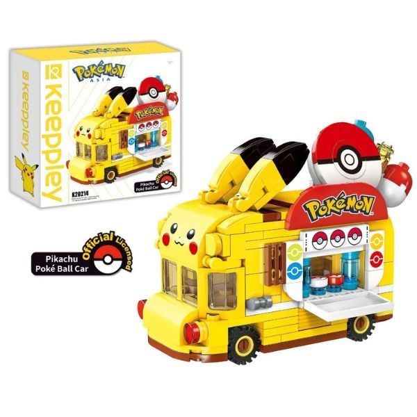  Mô hình Keeppley Pikachu Poke Ball Car K20214 
