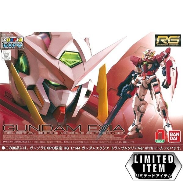 Cửa hàng Limited Gundam Exia Trans-Am Clear RG giá tốt