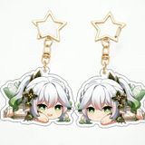  Móc khóa acrylic Genshin Impact Chibi 2 mặt 