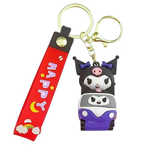  Móc khóa figure nhân vật Sanrio lái xe 
