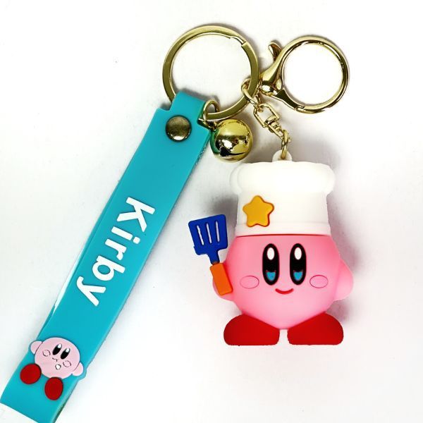  Móc khóa mô hình Kirby đội mũ biến hình 