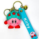  Móc khóa mô hình Kirby đội mũ biến hình 