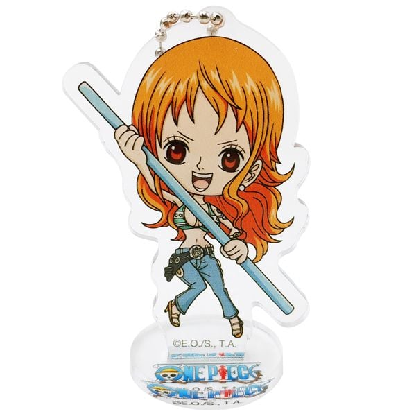 Móc khóa mô hình standee Nami One Piece - hàng bản quyền chính hãng