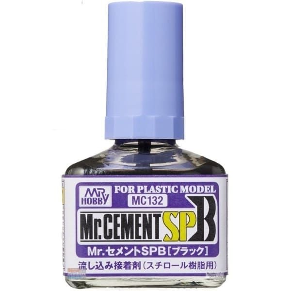  Mr. Cement SPB Black 40ml - GSI Creos Mr. Hobby MC132 