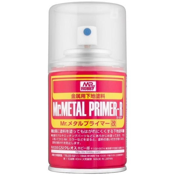 Sơn xịt Mr. Metal Primer-R Spray GSI Creos B504 chính hãng