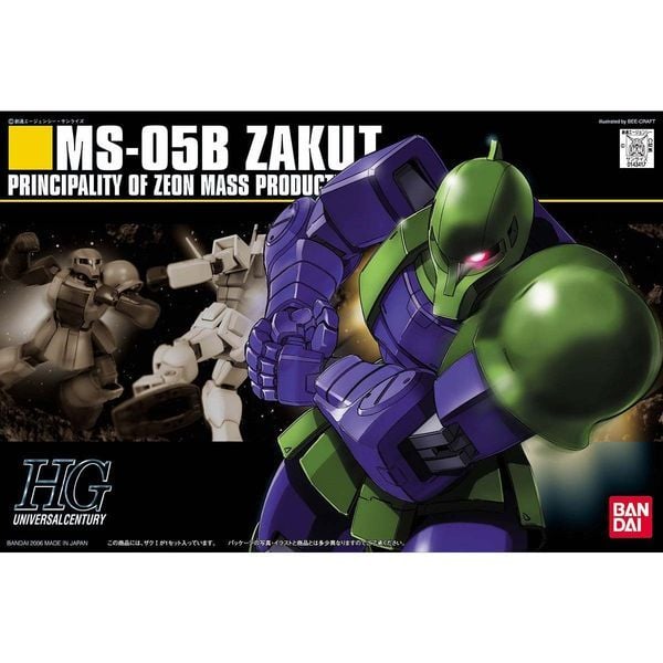 MS-05B Zaku I HGUC 1/144 Mô hình Gundam chính hãng Bandai