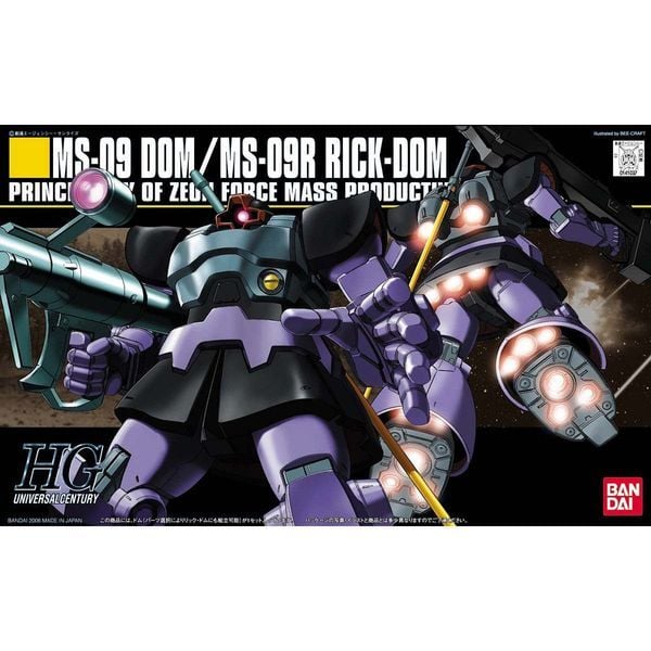 MS-09 Dom / MS-09R Rick-Dom - HGUC - 1/144 - Mô hình Gundam chính hãng Bandai
