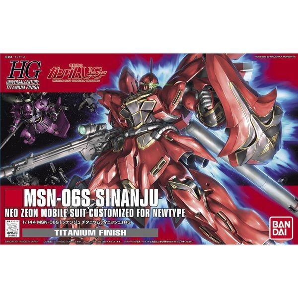 MSN-06S Sinanju Titanium Finish HGUC 1/144 Mô hình Gundam chính hãng Bandai