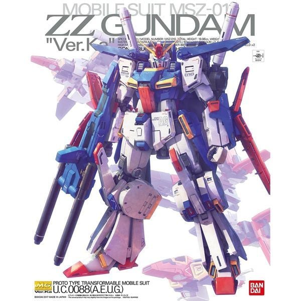 MSZ-010 ZZ Gundam Ver.Ka (MG - 1/100) - Mô hình Gunpla chính hãng Bandai