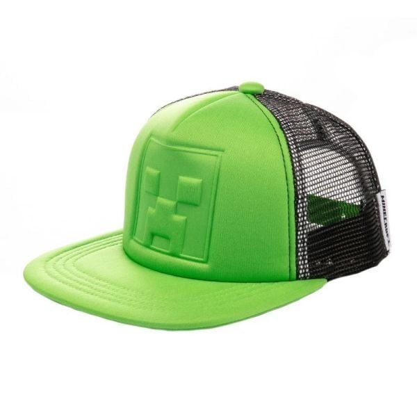 Mũ nón lưỡi trai Minecraft Creeper Xanh Đen