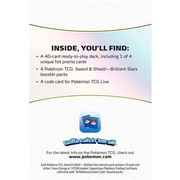 Bộ bài Pokemon TCG Brilliant Stars Build & Battle Box chính hãng