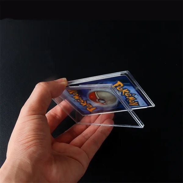  Hộp bảo vệ trưng bày thẻ bài TCG bấm khớp mini snap 