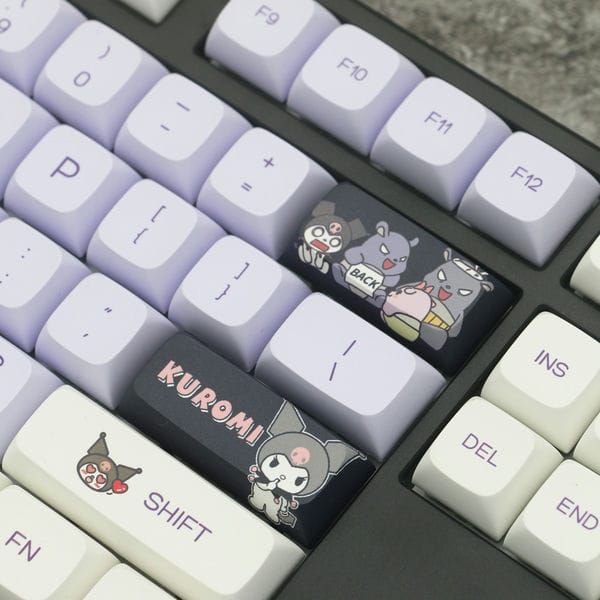  Bộ Keycap XDA PBT bàn phím cơ Sanrio Kuromi 146 nút 