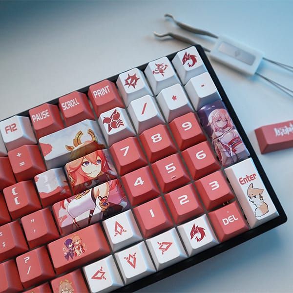  Bộ Keycap bàn phím cơ Genshin Impact Yae Miko Full Set 