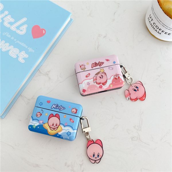  Ốp lưng AirPods Pro Ngôi sao Kabi Kirby màu hồng xanh 