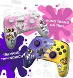  Tay cầm Splatoon Hồng Trắng không dây cho Switch hỗ trợ NFC IINE - L708 