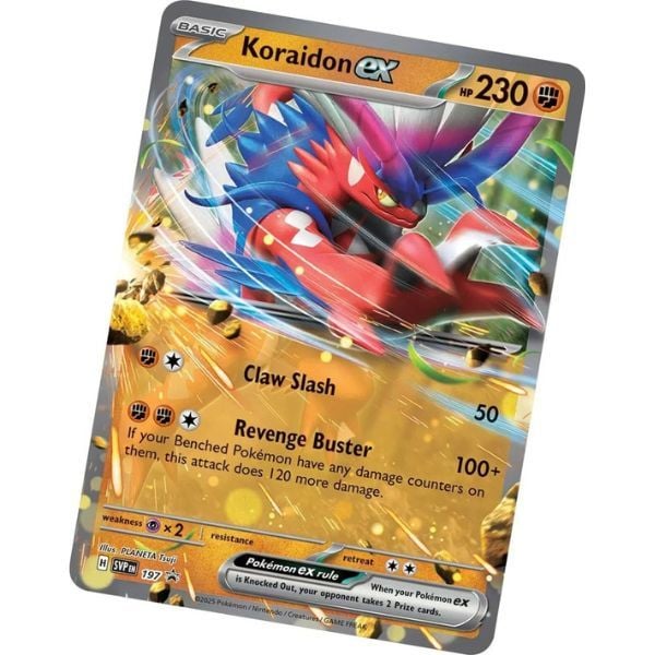 Mở Pokemon TCG Slashing Legends Tin 4 Pack Koraidon ex tại nShop tìm thấy các thẻ bài hiếm và mạnh