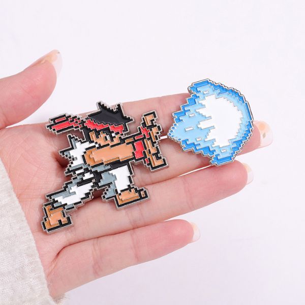  Huy hiệu pin cài kim loại Street Fighter Ryu 