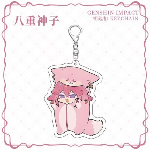  Móc khóa nhân vật Genshin Impact Pyjama Vol 1 