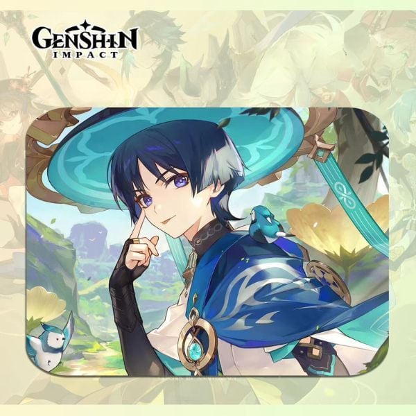 Lót chuột văn phòng khổ nhỏ Genshin Impact hình Kaeya Alberich giá cả hợp lý