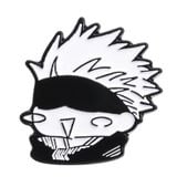  Pin cài kim loại Jujutsu Kaisen Chibi Black White 