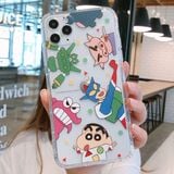  Ốp Điện Thoại iPhone 16 Pro/Pro Max Crayon Shin Chan Siêu Nhân 