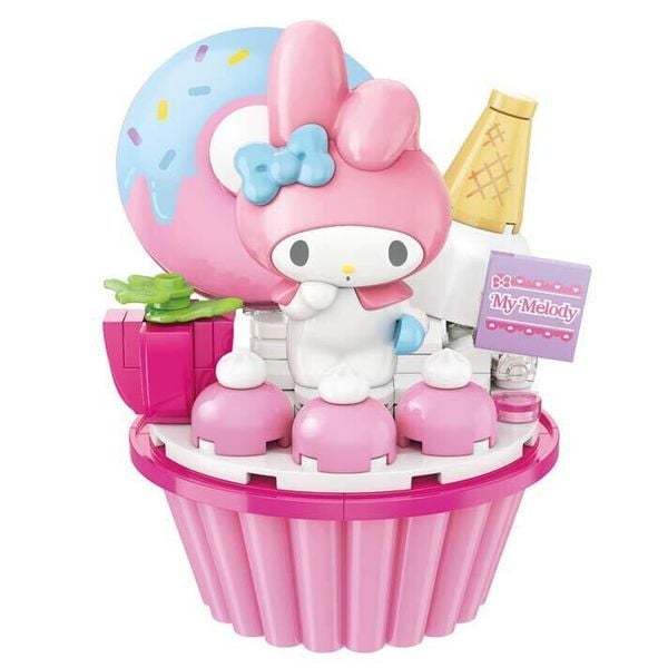 Đồ chơi lắp ráp Keeppley Sanrio Strawberry Cupcake My Melody K20814 dễ thương đẹp mắt chất lượng tốt nhựa ABS an toàn chính hãng giá rẻ mua làm quà tặng trang trí trưng bày sưu tầm