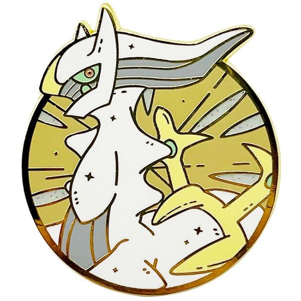  Huy hiệu Pokemon pin kim loại tròn viền vàng 