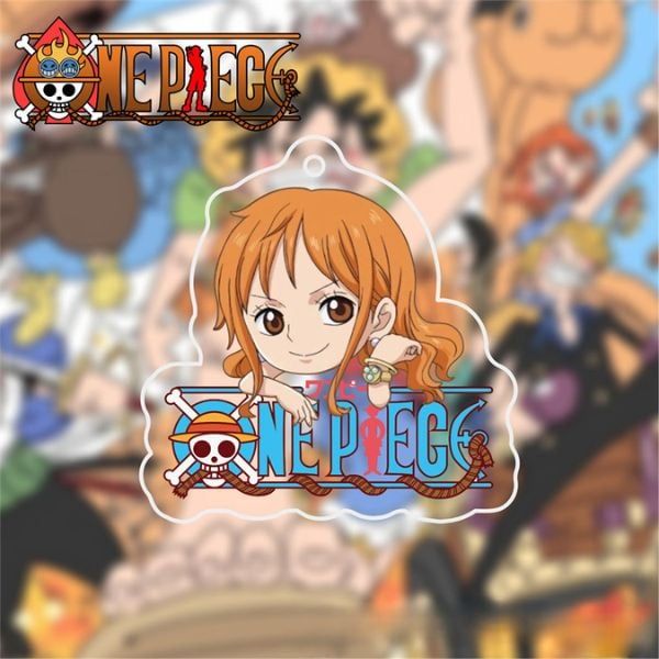  Móc khóa acrylic One Piece chibi logo 