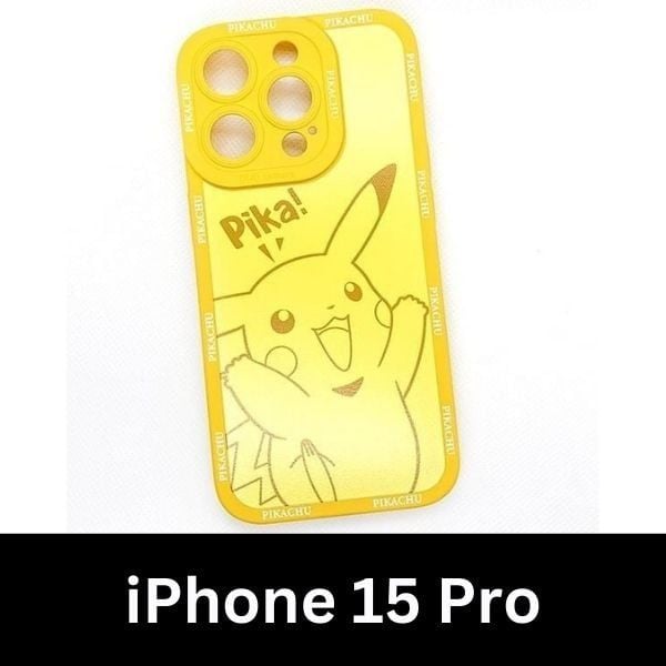 Ốp lưng Pokemon Pikachu Pika cao cấp cho iPhone 15/Plus/Pro/Pro Max 