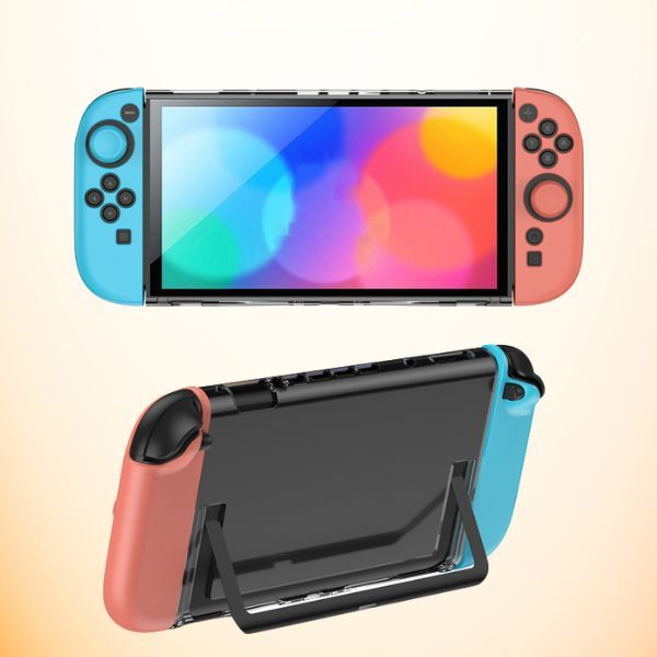  Ốp Bảo Vệ Cứng Kèm Case Silicone Joy-con Nintendo Switch 2 - Orange Blue IINE L1091 