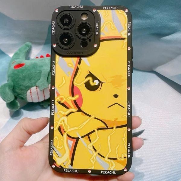  Ốp Điện Thoại iPhone 16 Pro/Pro Max Pokemon Pikachu Phẫn Nộ 