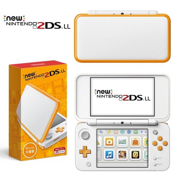 NEW NINTENDO 2DS LL - WHITE + ORANGE (tặng game Mario Kart 7 digital)