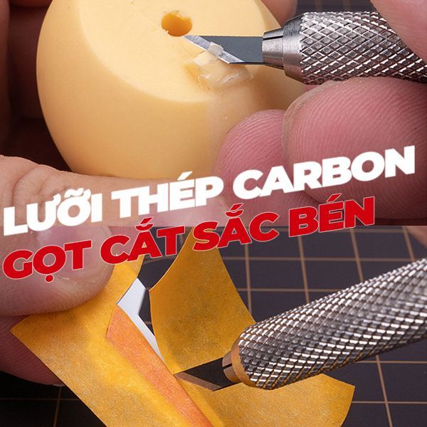  Dao gọt mô hình kèm 30 lưỡi 4mm Hobby Mio HMK-01 