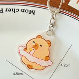  Móc khóa nhựa hình chuột lang nước Capybara Vol 1 