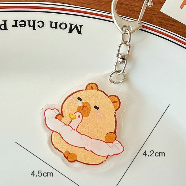  Móc khóa nhựa hình chuột lang nước Capybara Vol 1 