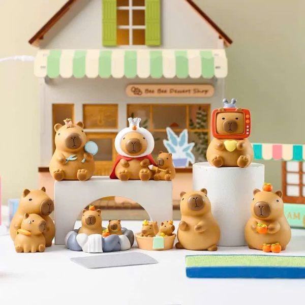 Khui hộp Hộp Mù Capybara Suối Nước Rừng Thông Blind Box nhận đồ chơi siêu đáng yêu dễ thương