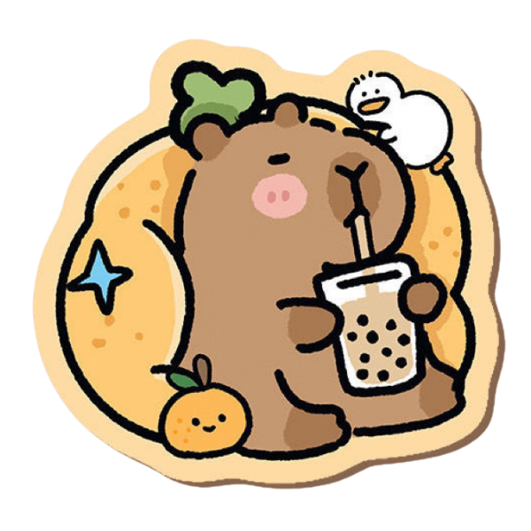  Lót Chuột Trang Trí Bo Viền Capybara Vol 1 