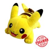  Thú bông Pokemon Pikachu nằm thư giãn 20cm - Đồ chơi Pokemon chính hãng 