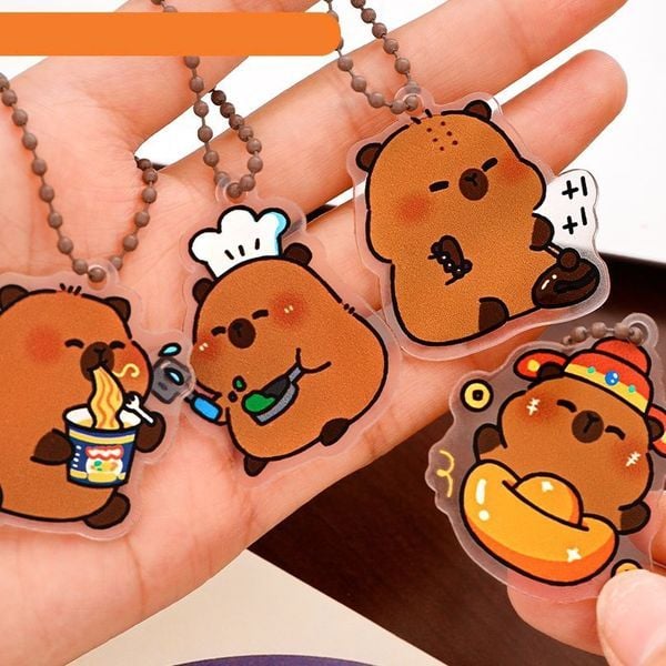  Móc khóa nhựa hình chuột lang nước Capybara Vol 3 