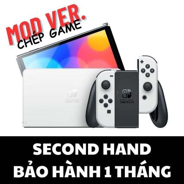  Máy Nintendo Switch OLED White Mod & Chép Game - Second-hand giá rẻ 