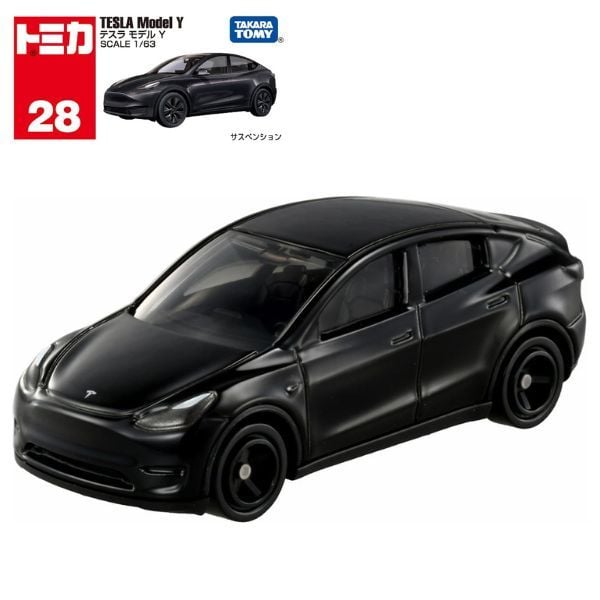 Tomica No. 28 Tesla Model Y xe mô hình chính hãng, mô phỏng sắc nét tại nShop