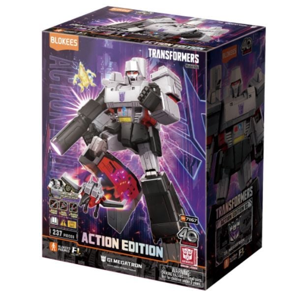  Blokees Figures Transformers Action Edition 02 - G1 Megatron 20cm Luminous Eyes 