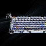 Bàn phím cơ GravaStar Mercury K1 Pro 75% Wireless Mechanical Gaming Keyboard Interstellar Silver 