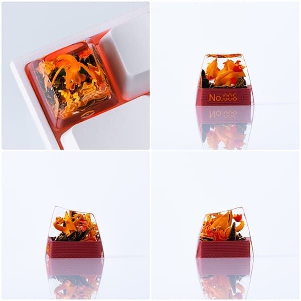  Nút Keycap Artisan Resin Pokemon Terrarium Vol 2 