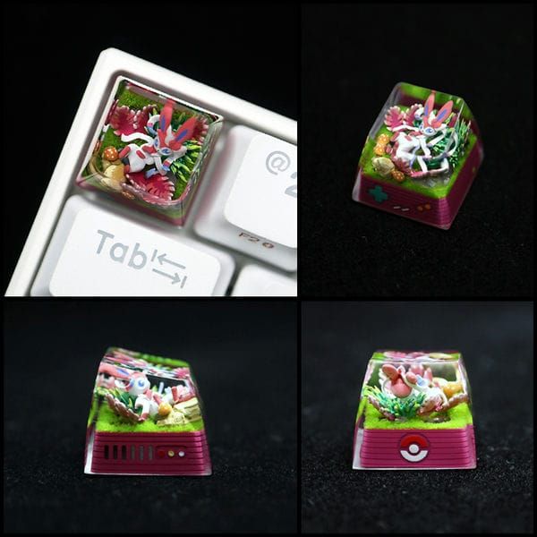  Nút Keycap Artisan Resin Pokemon Terrarium Vol 3 