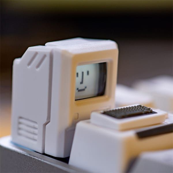  Nút nhựa Keycap máy tính Macintosh 128K Retro xuyên LED cho phím cơ 